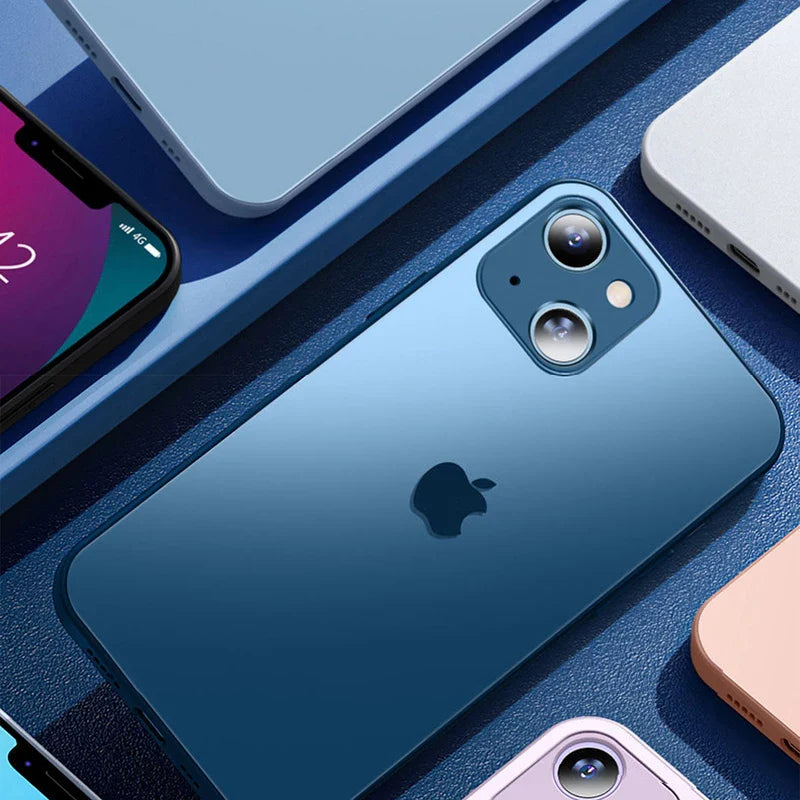 Capinha para iPhone com Vidro Temperado Fosco - Vitra Pro