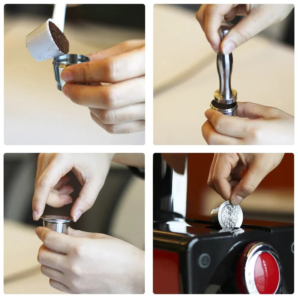 Cápsula Reutilizável de Aço Inoxidável para Nespresso