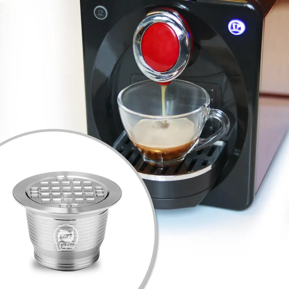 Cápsula Reutilizável de Inox para Máquinas Nespresso