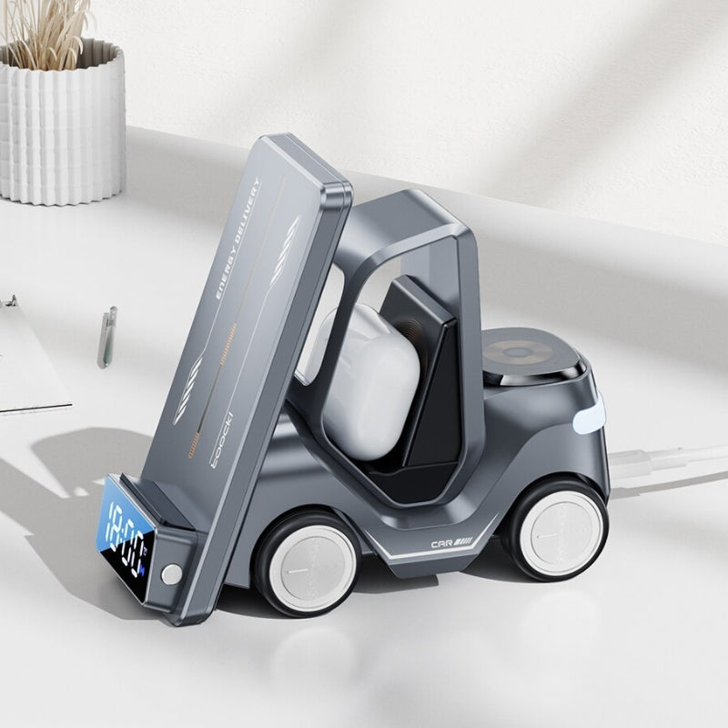 Carregador Indução Sem Fio para Carro - Compatível com iPhone, Samsung e Huawei
