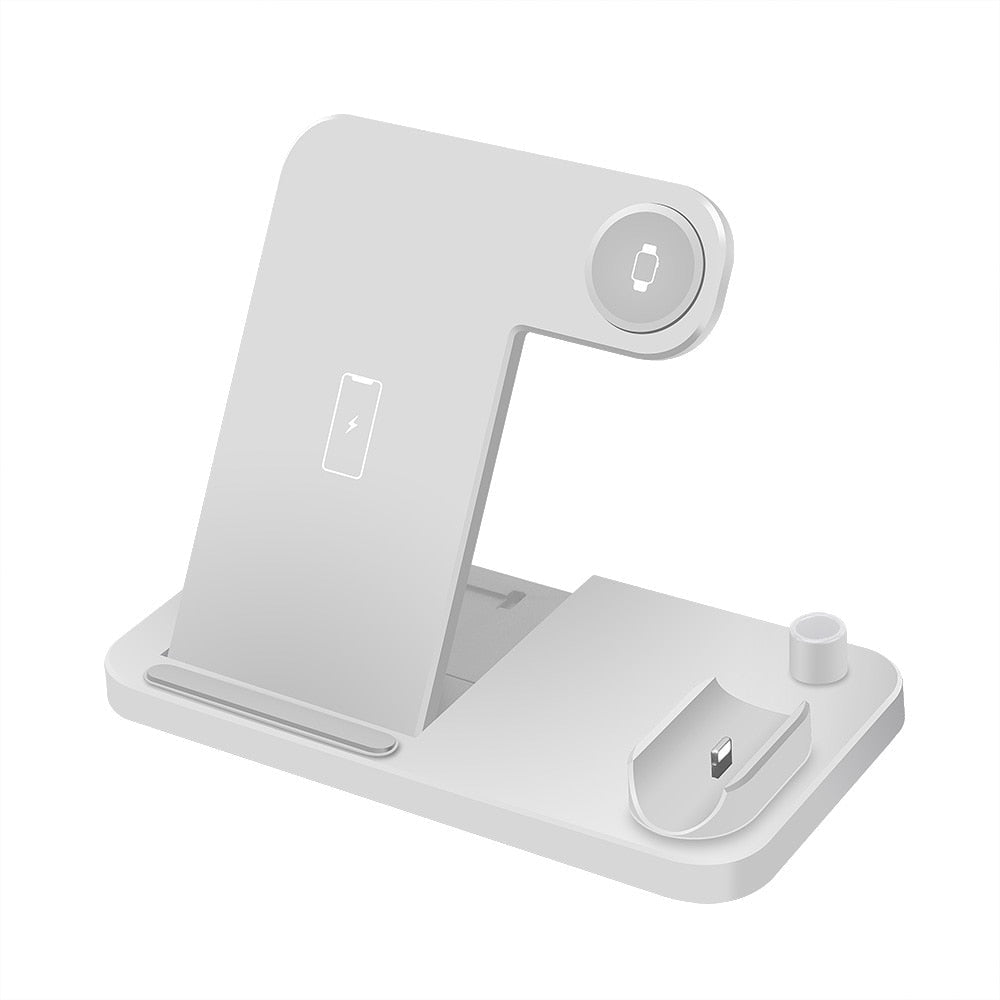 Carregador Magnético Sem Fio 3 em 1 com Luz LED Inteligente