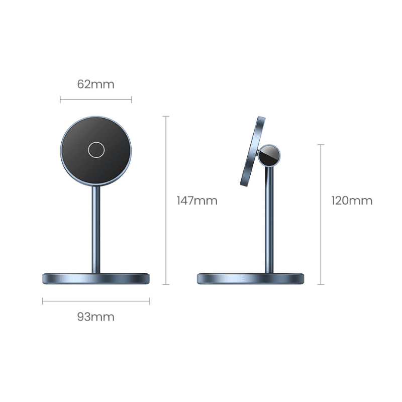 Carregador Sem Fio Magnético para iPhone e AirPods - Base de Indução
