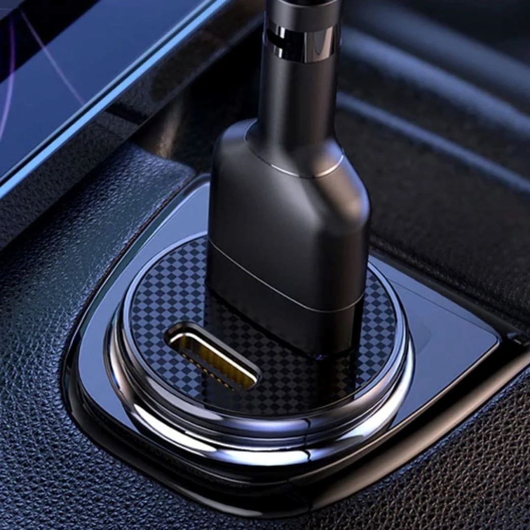 Carregador Veicular Rápido com 2 Portas USB - Carregamento Eficiente para Veículos