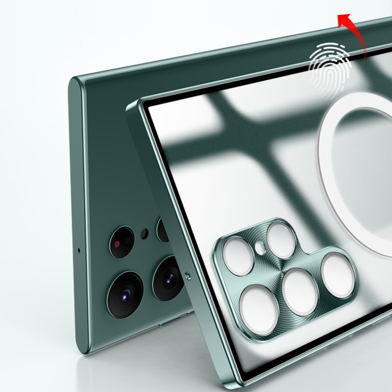 Case para Samsung com MagSafe em Vidro Temperado e Alumínio Aeroespacial