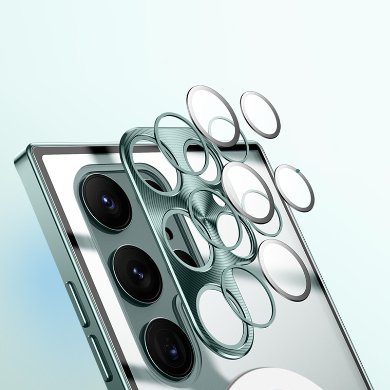 Case para Samsung com MagSafe em Vidro Temperado e Alumínio Aeroespacial