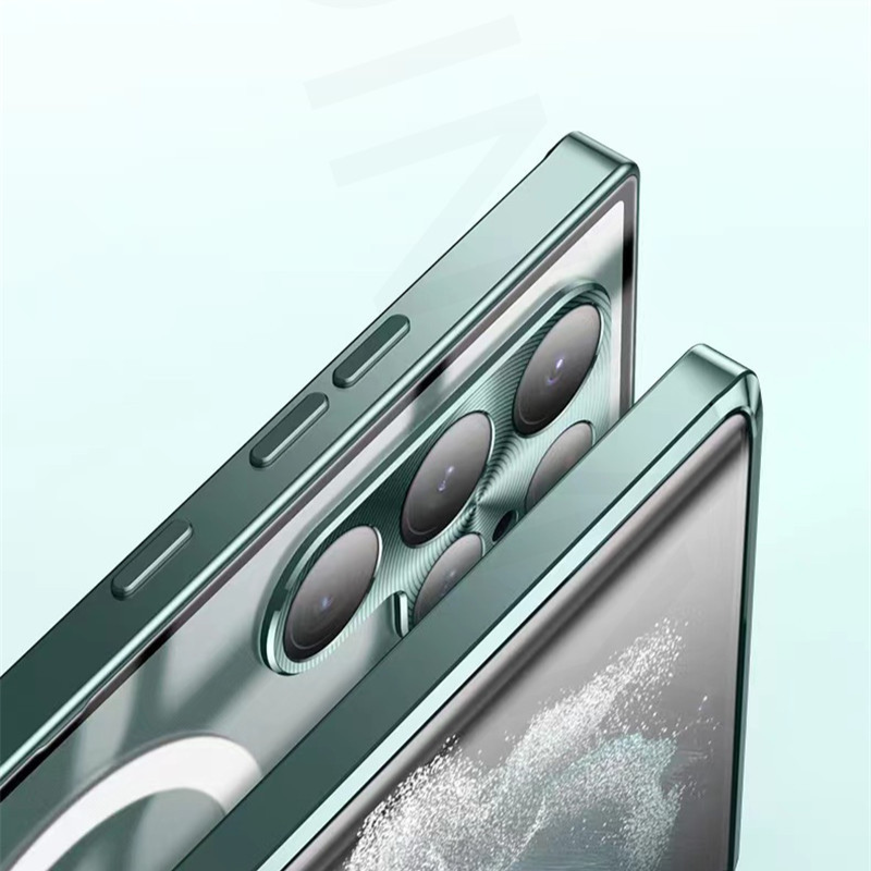 Case para Samsung com MagSafe em Vidro Temperado e Alumínio Aeroespacial