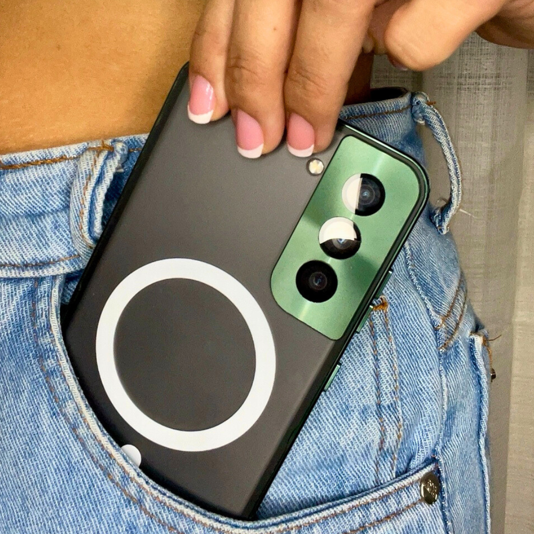 Case para Samsung com MagSafe em Vidro Temperado e Alumínio Aeroespacial