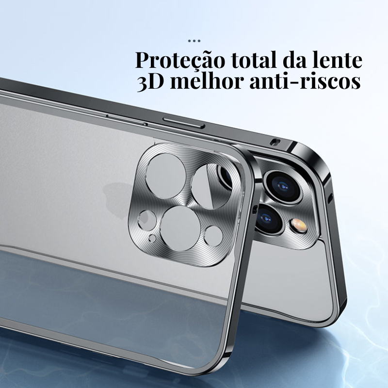Case para iPhone em Alumínio Aeronáutico - Proteção Metálica