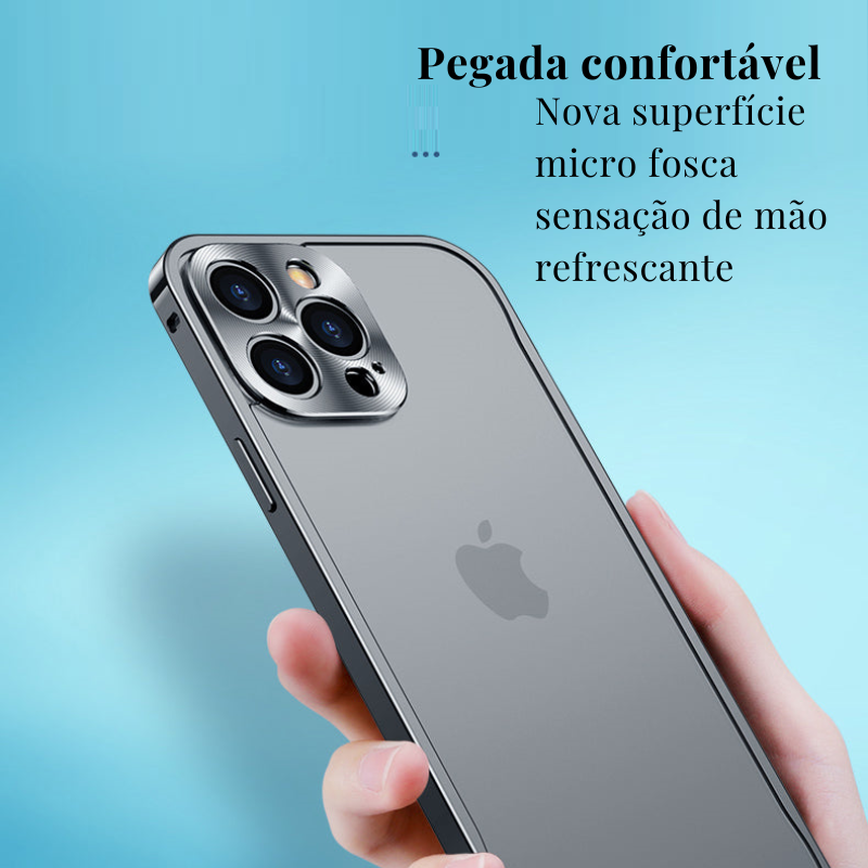 Case para iPhone em Alumínio Aeronáutico - Proteção Metálica