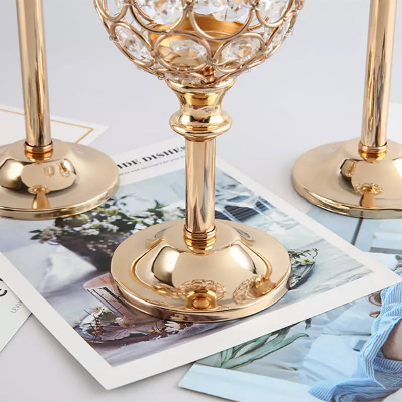 Castiçais de Velas Decorativos de Luxo - Suporte Elegante para Decoração