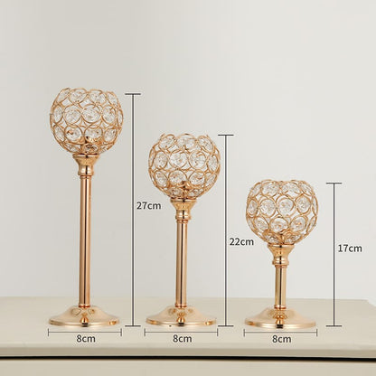Castiçais de Velas Decorativos de Luxo - Suporte Elegante para Decoração