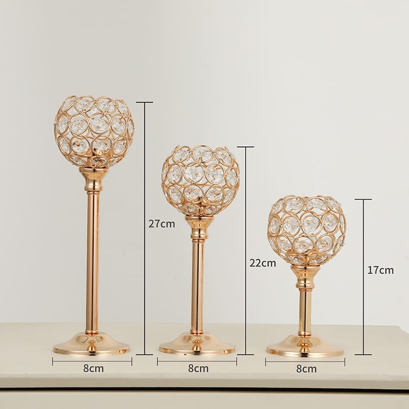 Castiçais de Velas Decorativos de Luxo - Suporte Elegante para Decoração