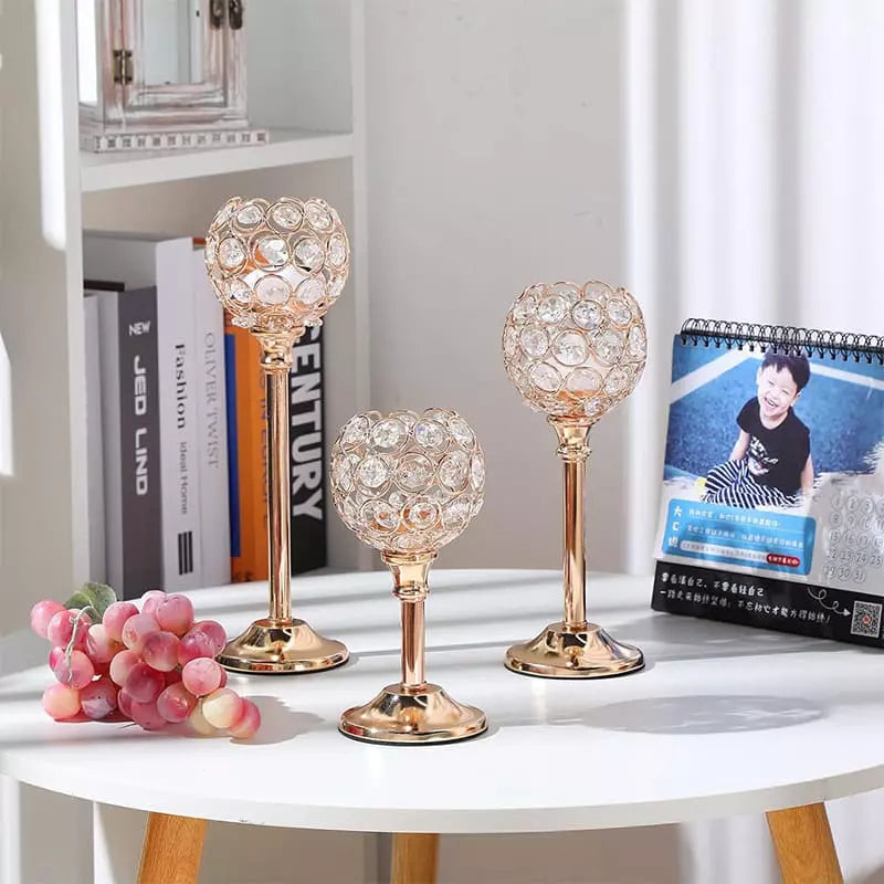 Castiçais de Velas Decorativos de Luxo - Suporte Elegante para Decoração