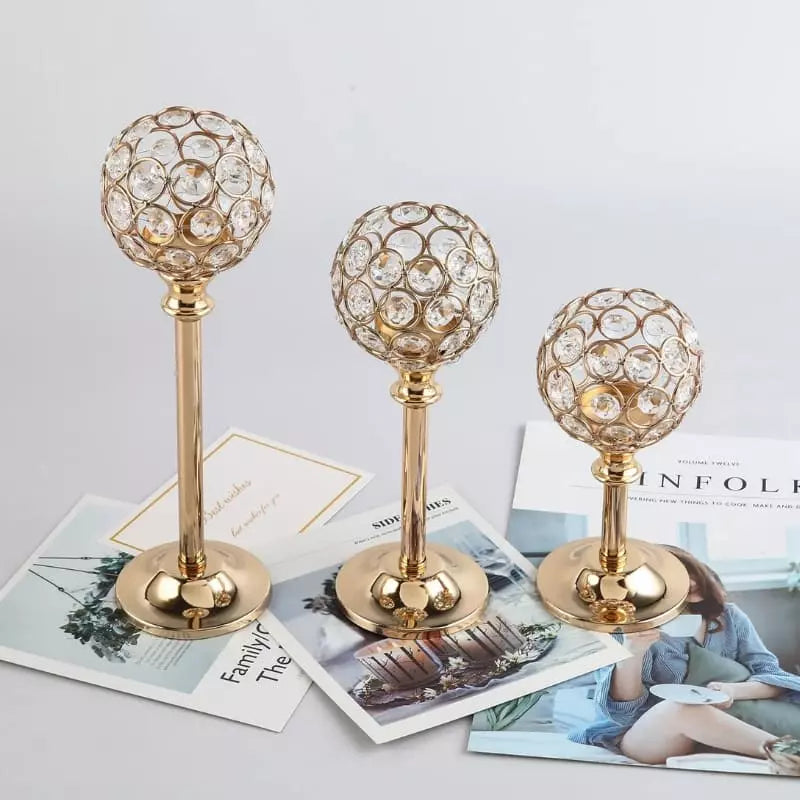 Castiçais de Velas Decorativos de Luxo - Suporte Elegante para Decoração