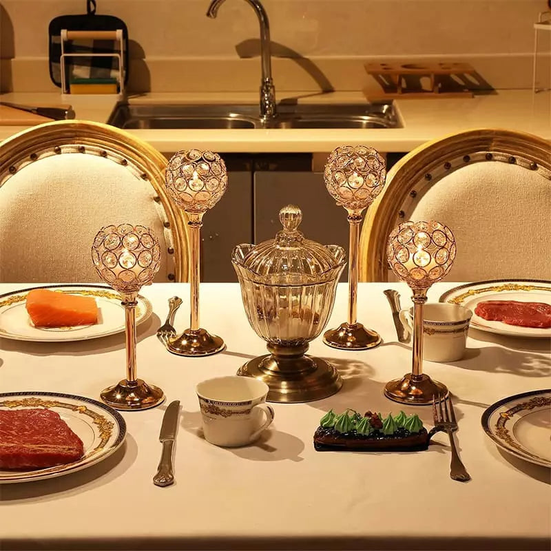 Castiçais de Velas Decorativos de Luxo - Suporte Elegante para Decoração