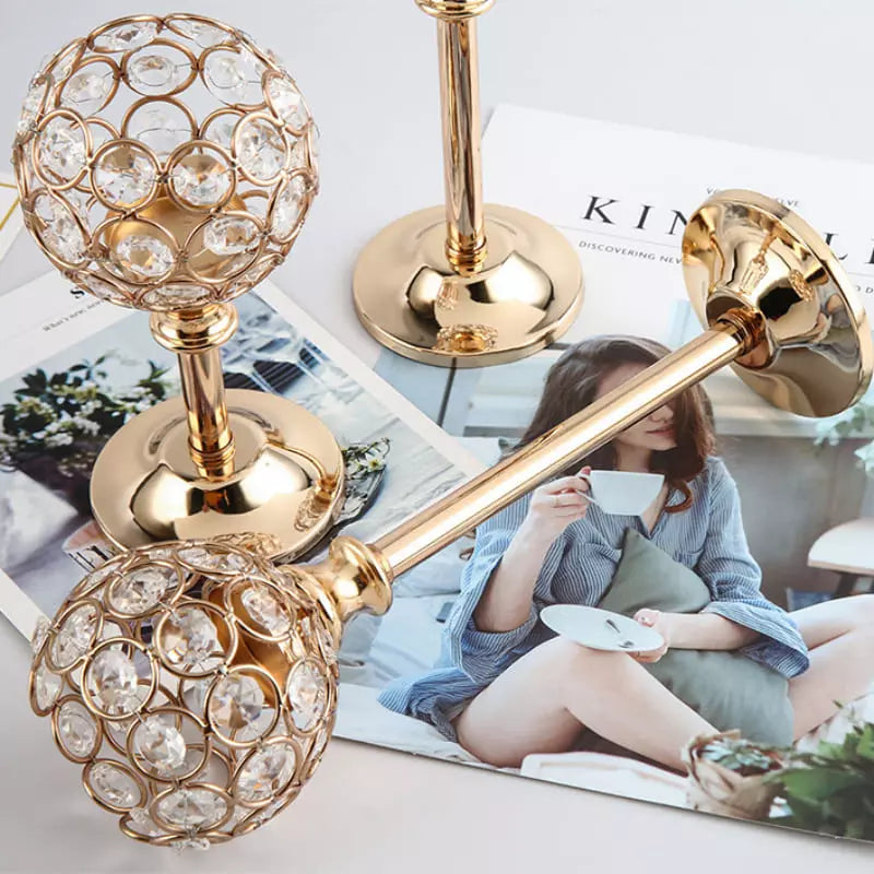 Castiçais de Velas Decorativos de Luxo - Suporte Elegante para Decoração