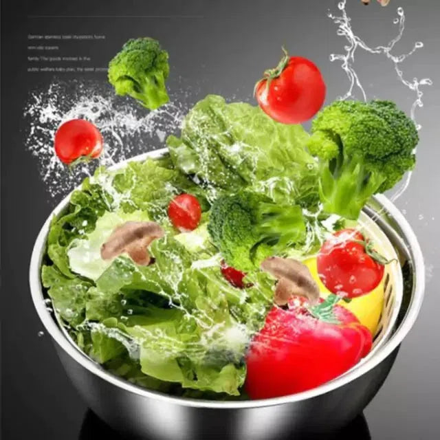 Centífuga de Salada com Bowl em Aço Inoxidável - Eficiente e Durável