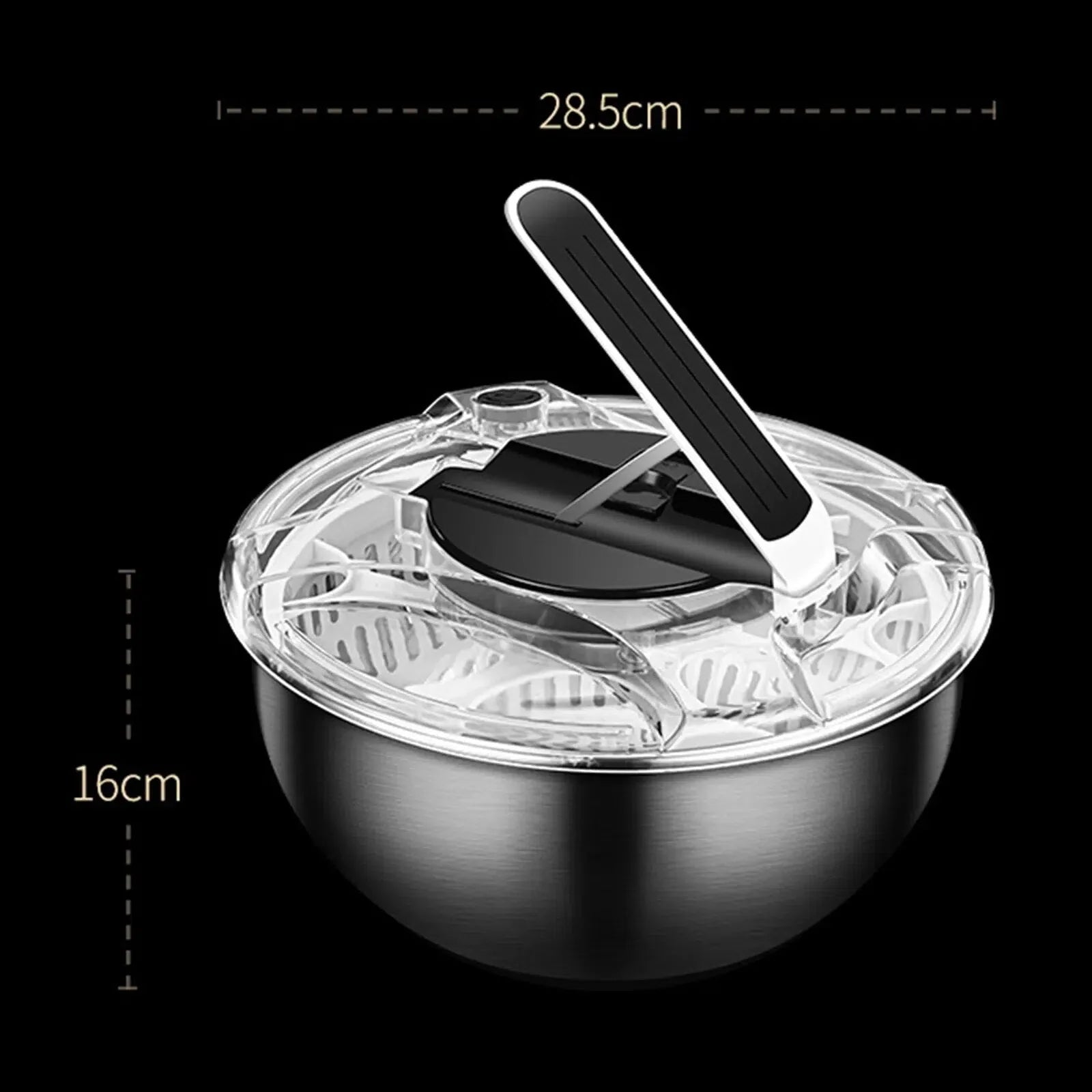Centífuga de Salada com Bowl em Aço Inoxidável - Eficiente e Durável