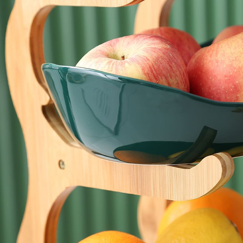 Fruteira de Mesa Cesta de Bambu Chique - Fruteira Decorativa