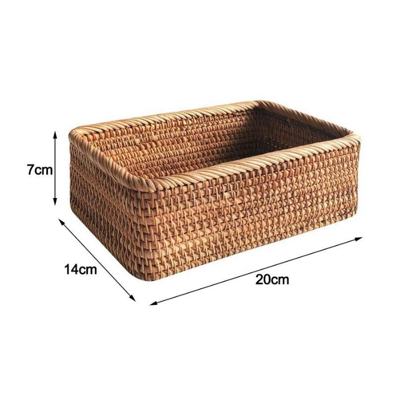 Cesto Organizador de Vime para Banheiro - Multiuso e Decorativo