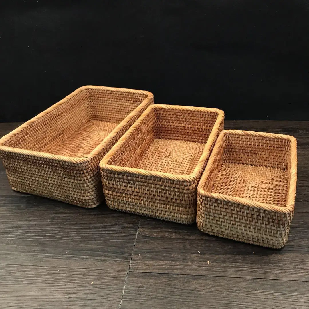 Cesto Organizador de Vime para Banheiro - Multiuso e Decorativo