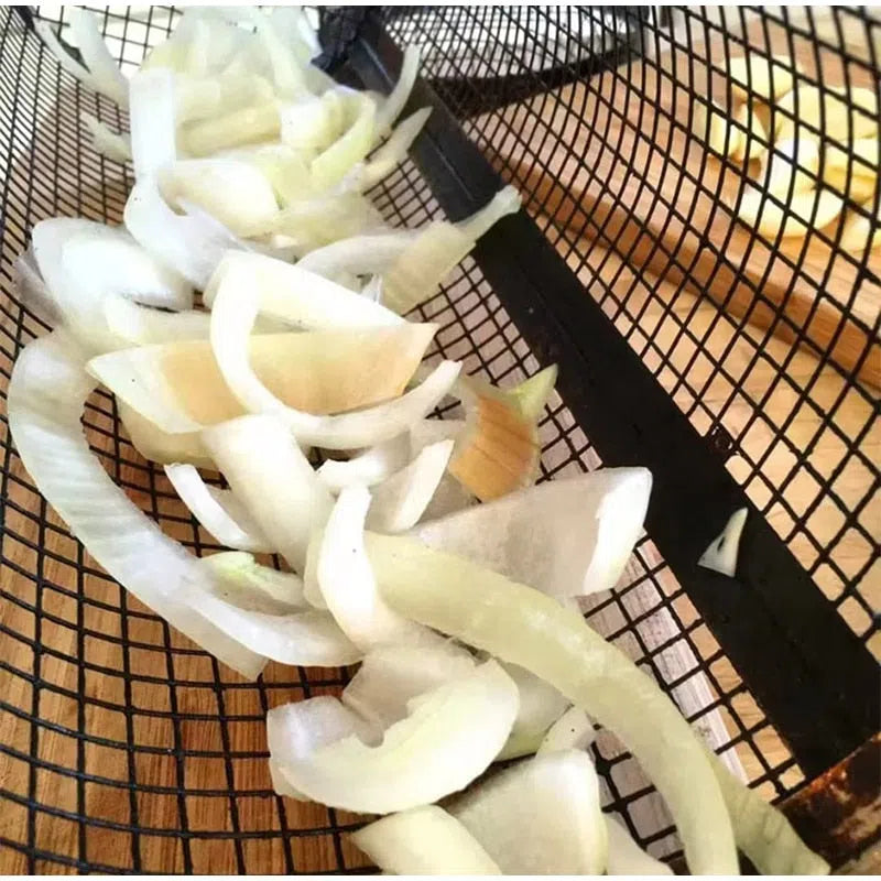 Cesto de Grelhar em Aço Inoxidável para Churrasqueira - Ideal para Grelhar Carnes e Legumes