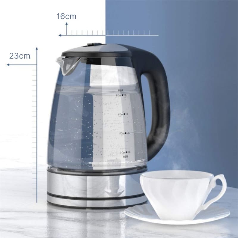 Chaleira Elétrica 2L em Borossilicato 110v/220v - Ideal para Chá e Café