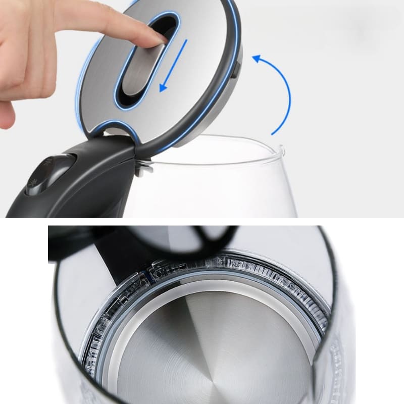 Chaleira Elétrica 2L em Borossilicato 110v/220v - Ideal para Chá e Café