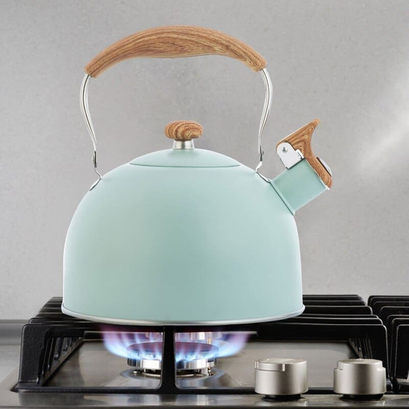 Chaleira Inox com Apito 2,5 Litros - Aço Inoxidável para Churrasco e Chá