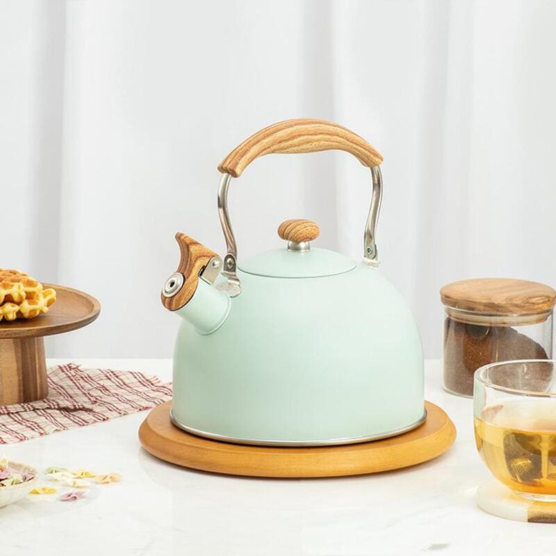 Chaleira Inox com Apito 2,5 Litros - Aço Inoxidável para Churrasco e Chá