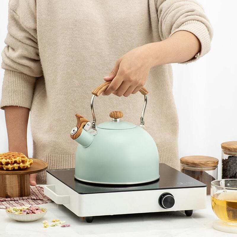 Chaleira Inox com Apito 2,5 Litros - Aço Inoxidável para Churrasco e Chá