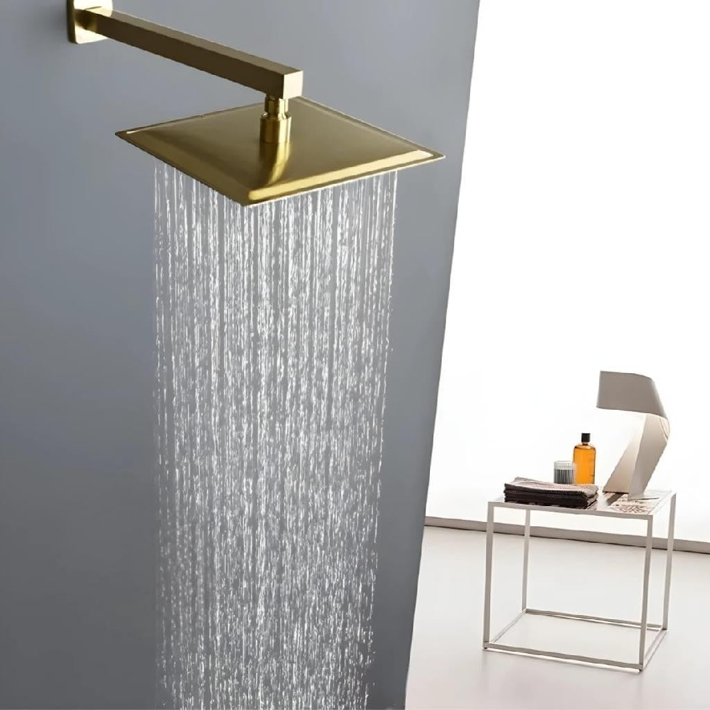 Chuveiro Dourado de Aço Inoxidável para Banheiro - Design Moderno e Elegante