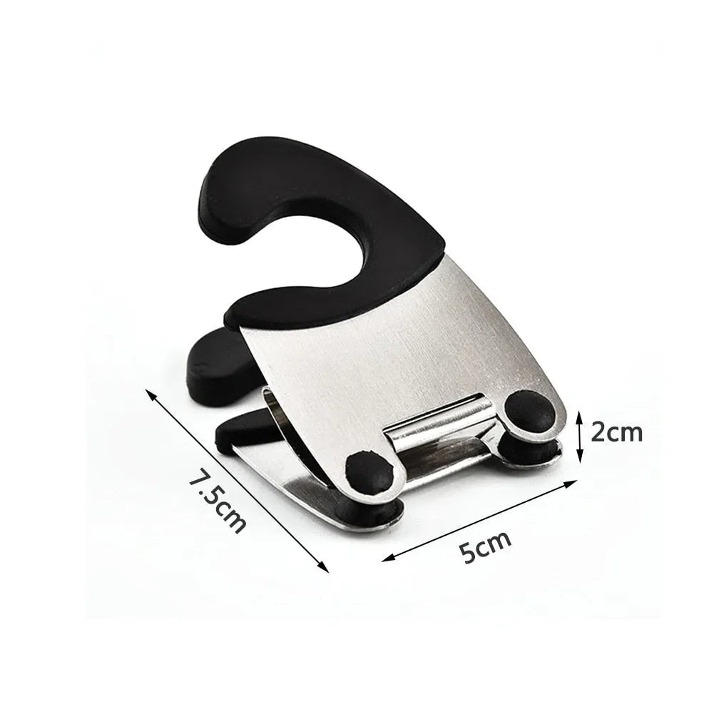 Clips para Panelas com Suporte para Colheres - Acessório Prático de Cozinha
