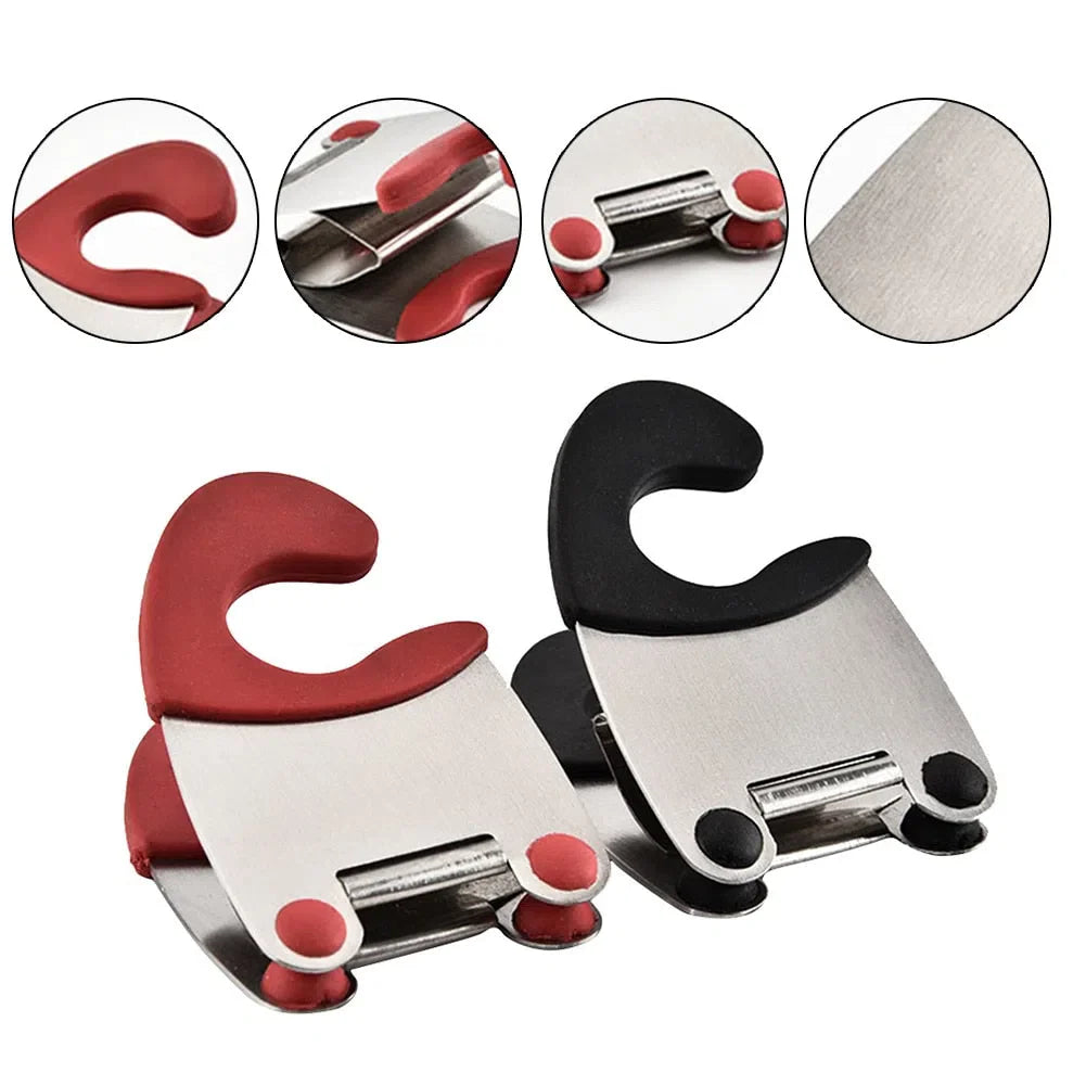 Clips para Panelas com Suporte para Colheres - Acessório Prático de Cozinha