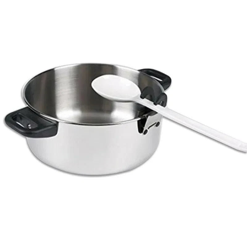 Clips para Panelas com Suporte para Colheres - Acessório Prático de Cozinha
