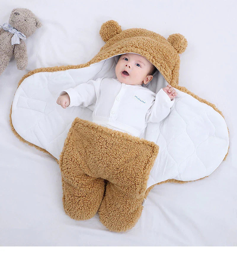 Cobertor de Ursinho para Bebê - Seguro, Confortável e Ideal para Dormir