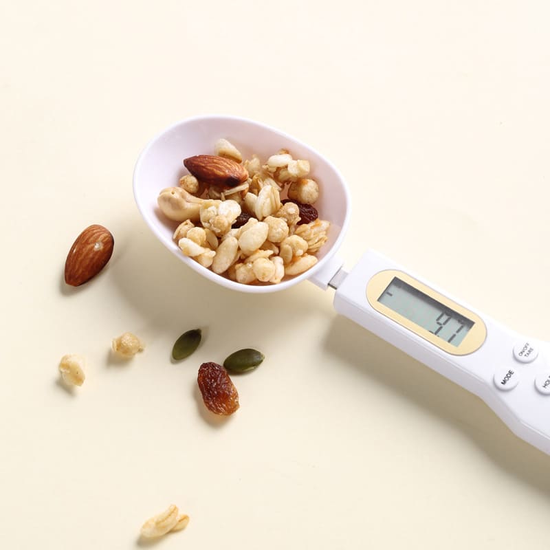 Colher Medidora Digital com Balança Integrada - Precisão na Cozinha