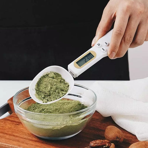 Colher Medidora Digital com Balança Integrada - Precisão na Cozinha