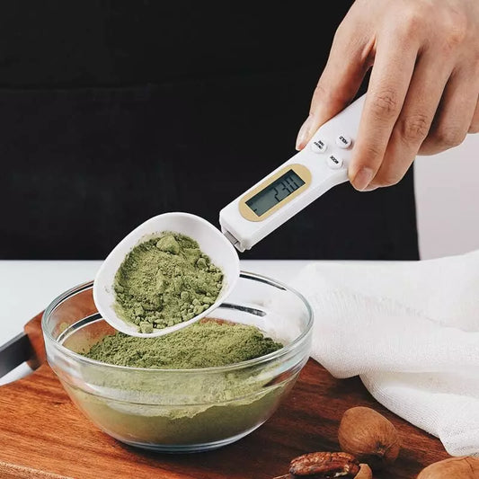 Colher Medidora Digital com Balança Integrada - Precisão na Cozinha