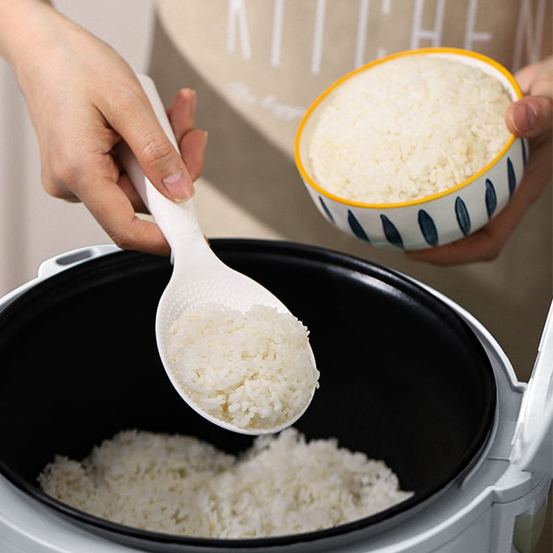 Colher de Arroz Antiaderente em Silicone - Utensílio de Cozinha Prático e Durável