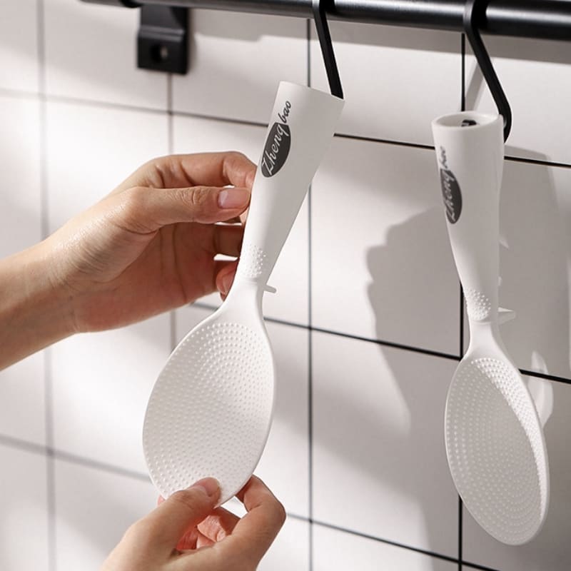 Colher de Arroz Antiaderente em Silicone - Utensílio de Cozinha Prático e Durável