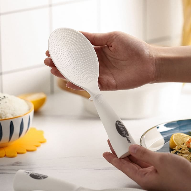 Colher de Arroz Antiaderente em Silicone - Utensílio de Cozinha Prático e Durável