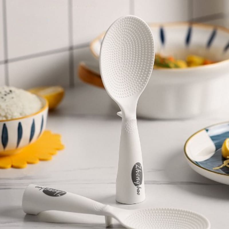 Colher de Arroz Antiaderente em Silicone - Utensílio de Cozinha Prático e Durável