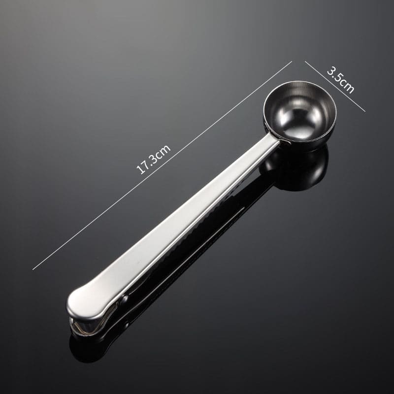 Colher de Café com Presilha de Inox para Prender Embalagens