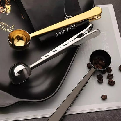 Colher de Café com Presilha de Inox para Prender Embalagens
