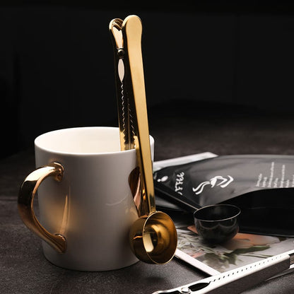 Colher de Café com Presilha de Inox para Prender Embalagens