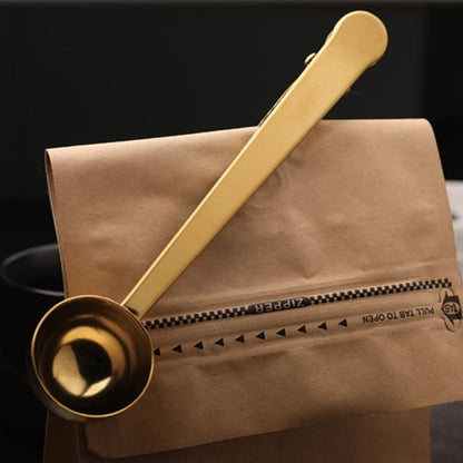 Colher de Café com Presilha de Inox para Prender Embalagens