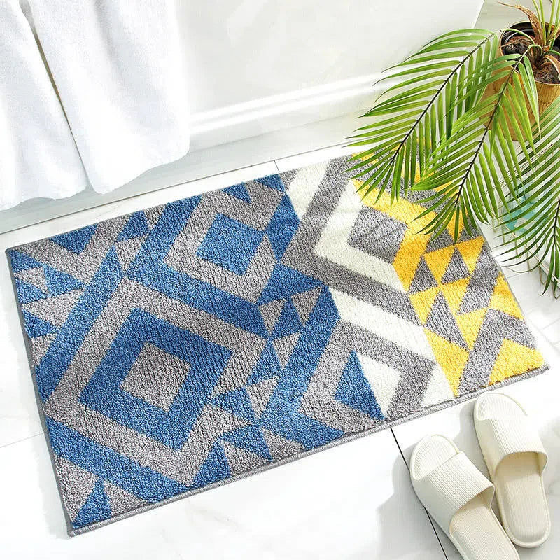 Colorful Rainbow Area Rug - Soft and Durable Floor Mat for Home Decor