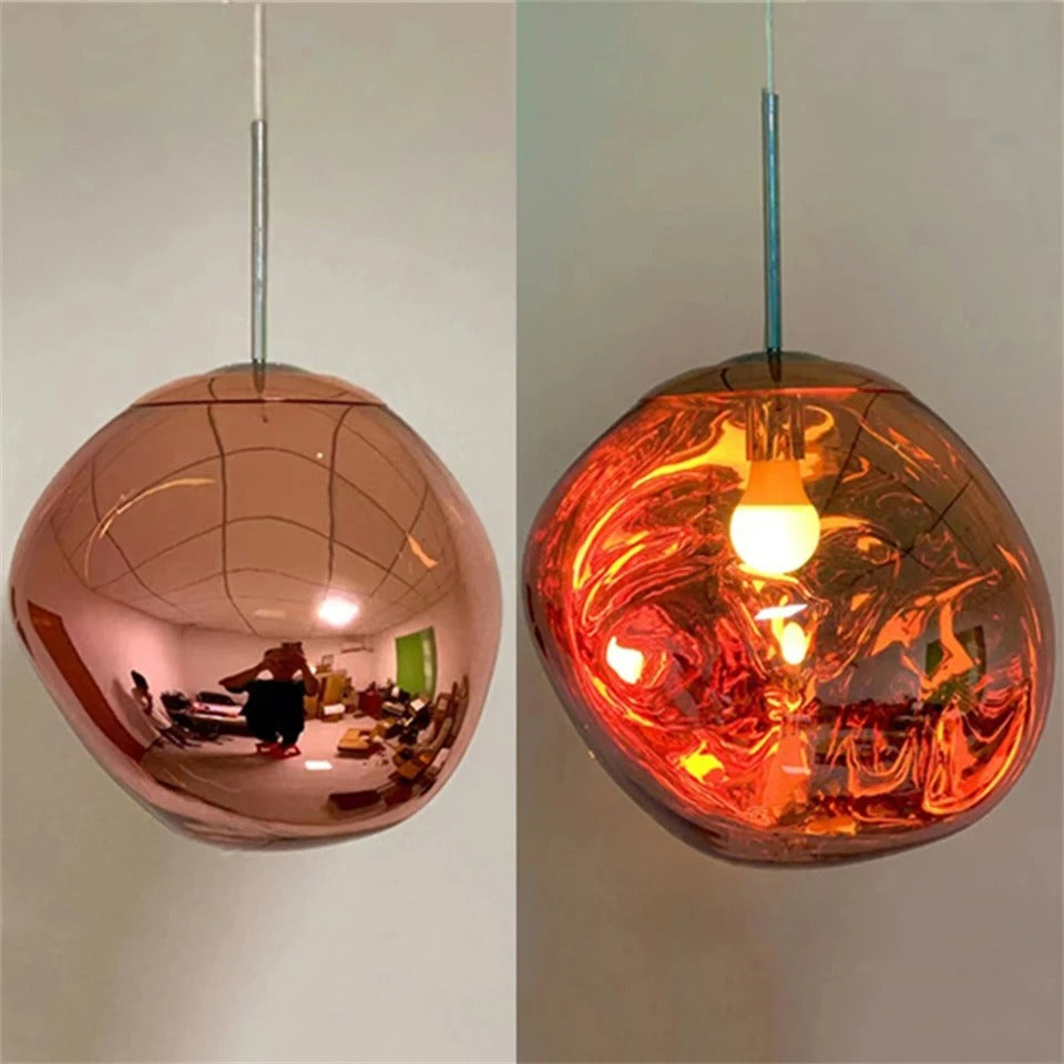 Conjunto Completo de Lustre Pendente Moderno Luxuoso em Lava Macaron Estilo Nórdico
