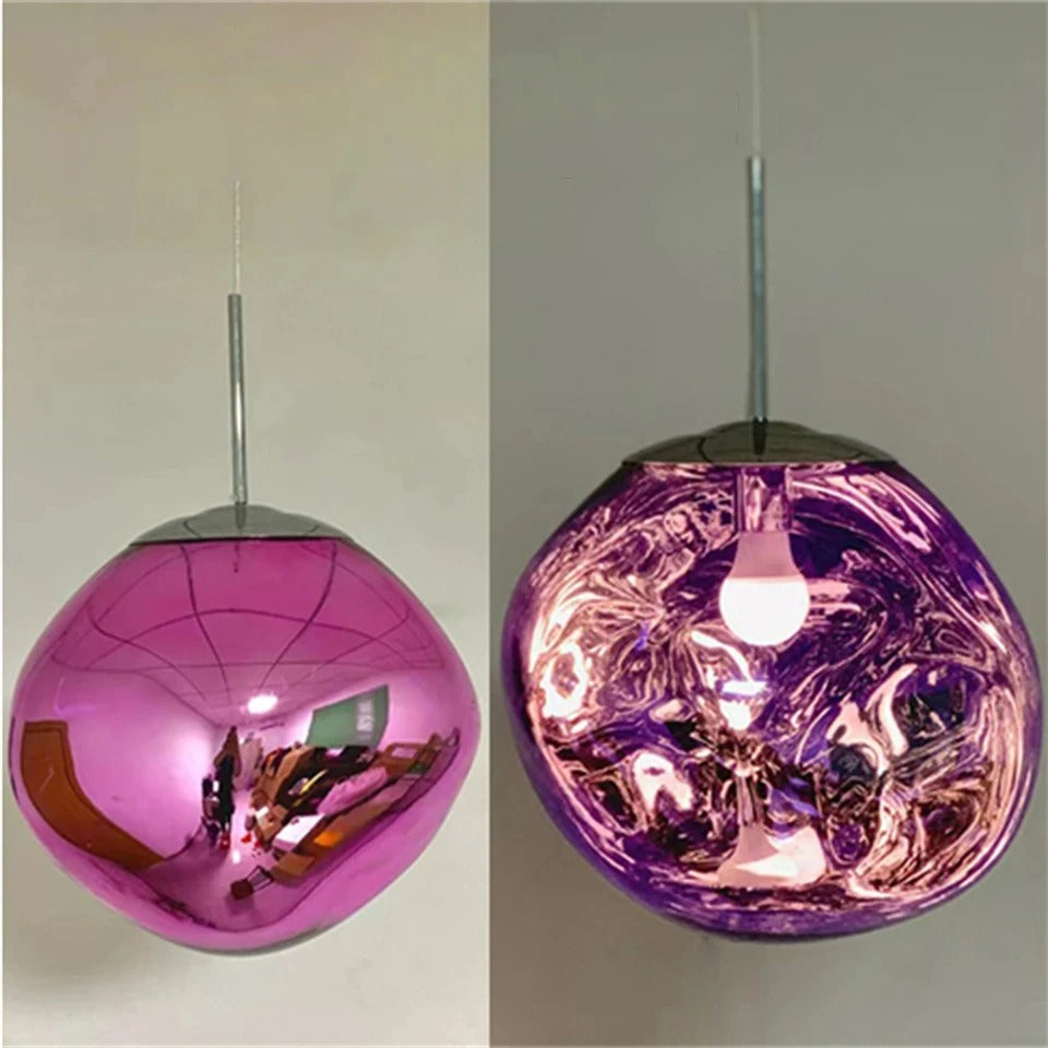 Conjunto Completo de Lustre Pendente Moderno Luxuoso em Lava Macaron Estilo Nórdico